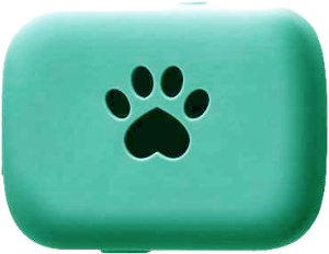 Gumowa obudowa do lokalizatora GPS LocoDog i LocoCat BZ.02 dla zwierzaka Turkusowa