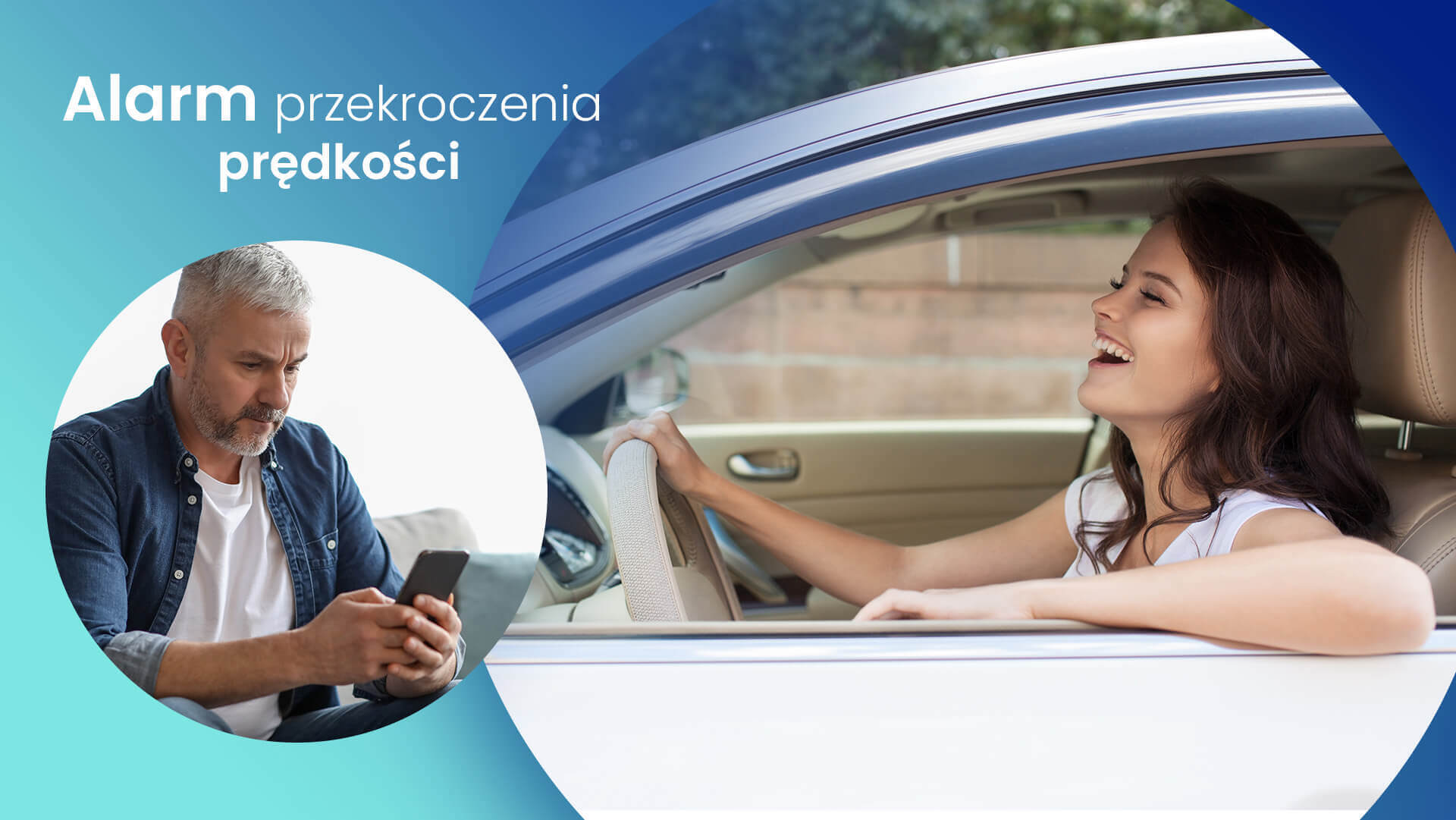 GPS do auta TOP 5 najważniejszych informacji o urządzeniu, czyli młoda dziewczyna kierująca samochodem i jej tata monitorujący prędkość, z jaką jedzie córka
