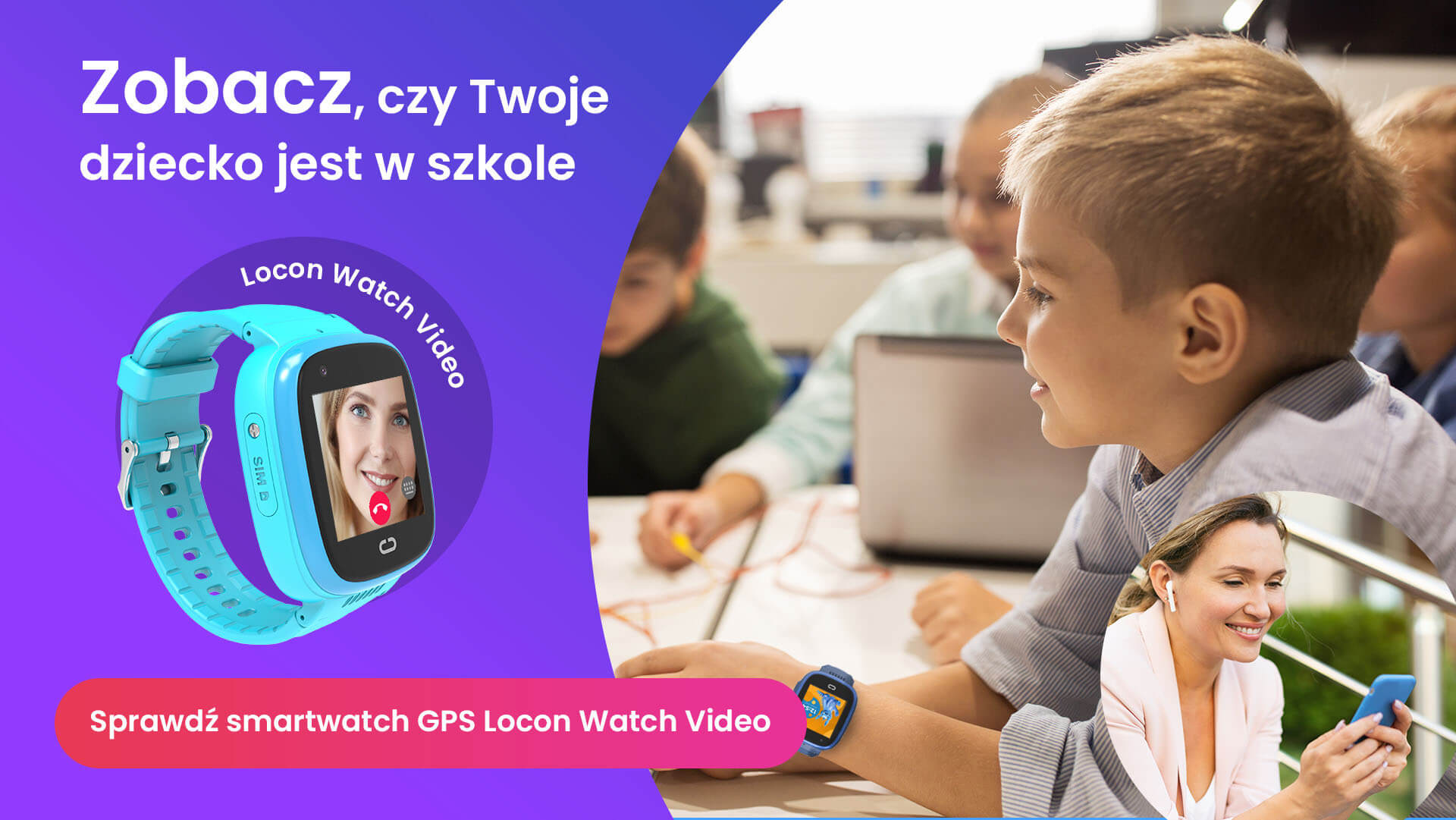 Jak działa funkcja lokalizacji w aplikacji Bezpieczna Rodzina, czyli kilkuletni chłopiec na szkolnych zajęciach i lokalizująca go mama