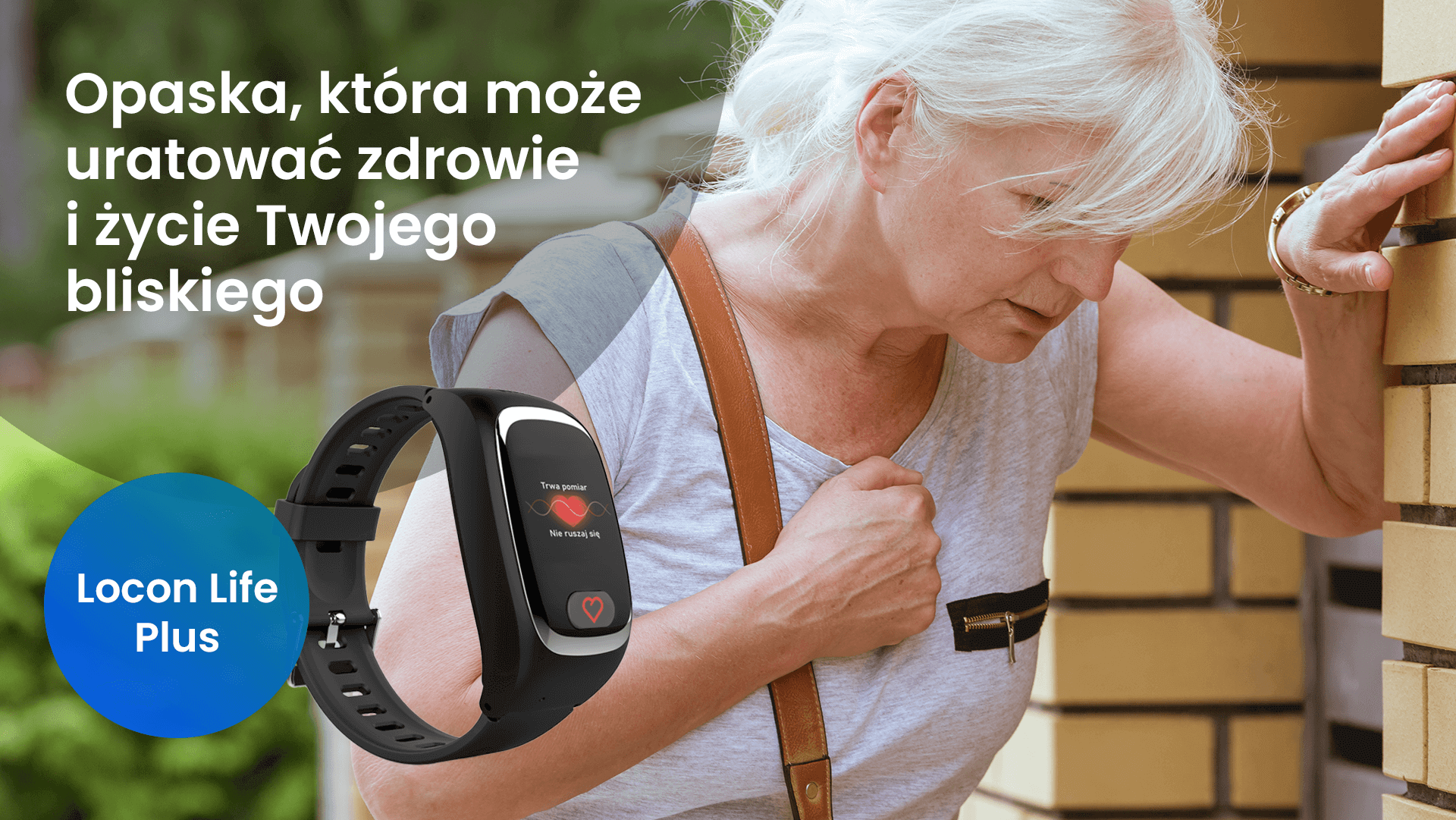 Na jakiej zasadzie działa opaska Locon Life Plus, czyli zasłabnięcie na ulicy starszej kobiety